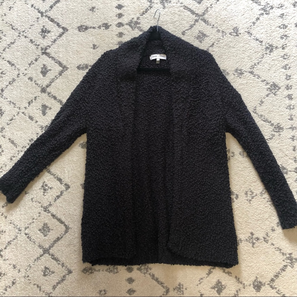 Dark Blue John + Jenn Plush Oversized Cardigan - Picture 3 of 5